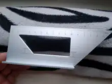 Multifunction Ruler Woodworking-Tools Square Wooden 90-Degree-Gauge Aluminum-Alloy 45