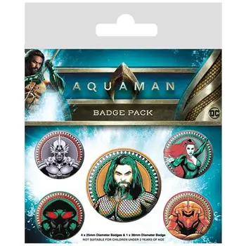 

Dc Comics: Aquaman (heavy Hitters Of The Seas) Badge Pack (pin badges Pack)PYRAMID4.51