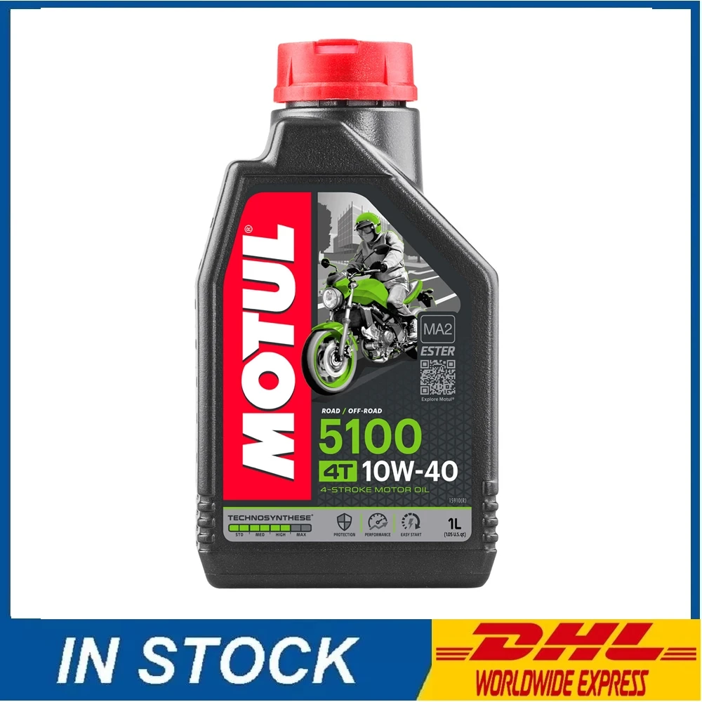 Consegna Veloce Motul 5100 4T 10W-40 10 W40 4 Tempi Moto Moto Olio Motore 1 Litro 1L