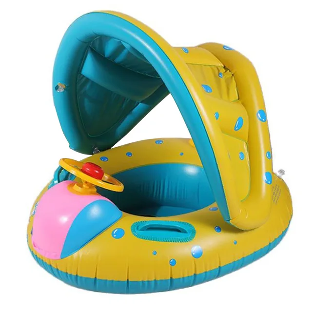 Baby Swimming Float Ring Inflatable Infant Floating Kids Swim Pool Accessories Circle Bathing Inflatable Double Raft Rings Toy 1