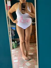 Tanga acolchada Sexy de una pieza para mujer, traje de baño de una pieza para mujer, traje de baño de fusión con Espalda descubierta, Monokini blanco para novia, Bikini de bañista