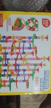 80/105/109/133 Uds DIY conjunto mármol de construcción carrera pista bloques de construcción niños 3D laberinto Bola de juguetes de los niños regalo de Navidad