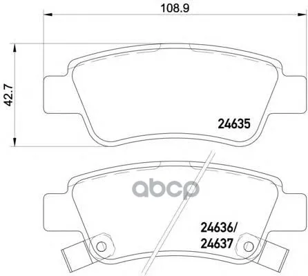 Колодки Тормозные Дисковые Задн Honda: Cr-V Iii 2.0 I-Vtec/2.2 I-Ctdi/2.4/2.4 Ivtec 4wd 06- Textar арт. 2463501