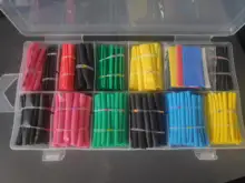 TOOSN 530pcs Heat Shrink Tube shrinkage ratio 2:1 Thermal contra Sleeve cable termoretractil