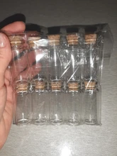 Clear Vials Glass-Bottles Cork Gifts Empty Wedding Small Home-Decoration for Holiday