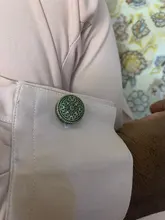 SAVOYSHI-gemelos de camisa de alta calidad para hombre, diseño redondo de bronce, gemelos de Metal Vintage, regalo, nombre de enagraveo gratis