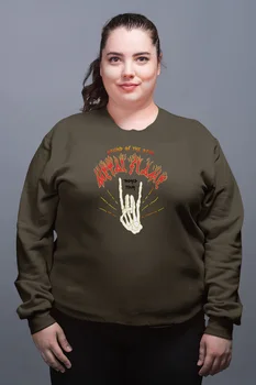 

Angemiel Wear Metal Music Spirit Green Women Sweatshirts