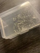 AliLeader-alfileres plateados de buena calidad para hacer pelucas, agujas de pelo de costura, 38mm de largo, 50 uds.