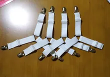 Belt-Fastener Blanket Mattress Clip Gripper Bed-Sheet Elastic White Tidy Non-Slip And