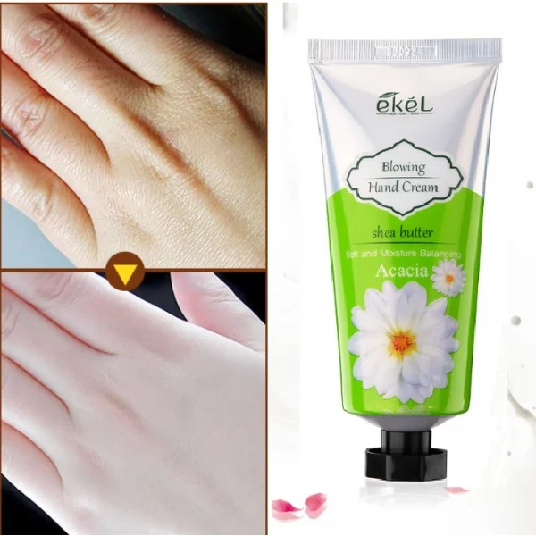 Крем Ekel Blowing Hand Cream Acacia с маслом ши, 100 мл