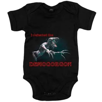 

Baby bodysuit Stranger Things I Defeated The Demogorgon Image chilling