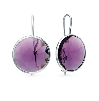 

Silver earrings with alpanite sunlight