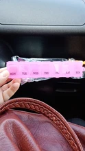 1 unidad de 7 días de pastillas caja de medicina semanal tableta titular contenedor organizador de almacenamiento caja de pastillas divisores 3 colores