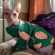 Rabbit Print Pet Cat Costume for Cats Soft Kedi Katten Sweatshirt Hoodie Spring Summer