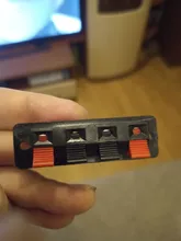 Terminal de conector de posiciones de plástico, 2 uds., conector Push-In, muelle de carga, terminales de altavoz de Audio, Clips para Breadboard