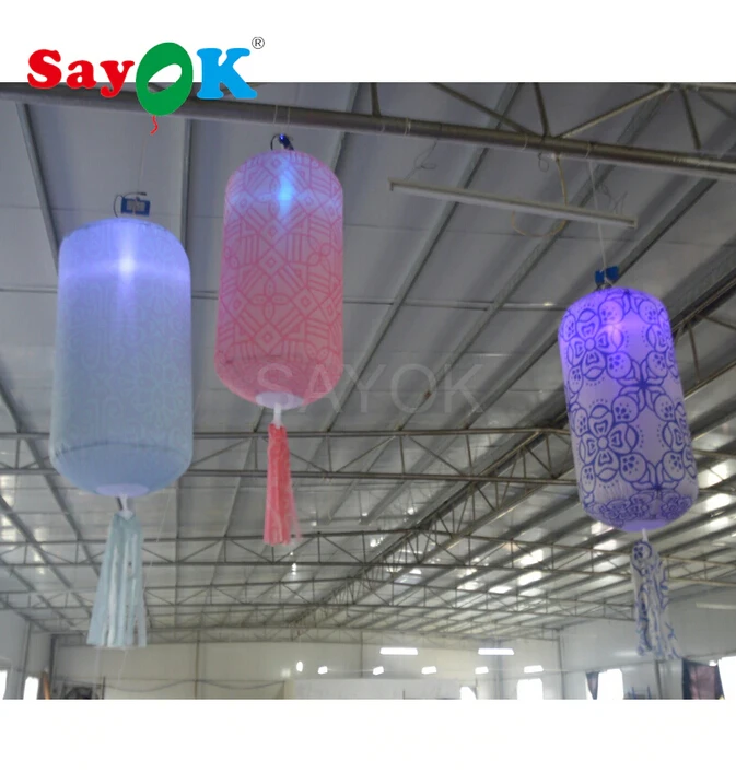 Горячая продажа привлекательный красочный GBR Led освещение подвесной надувной