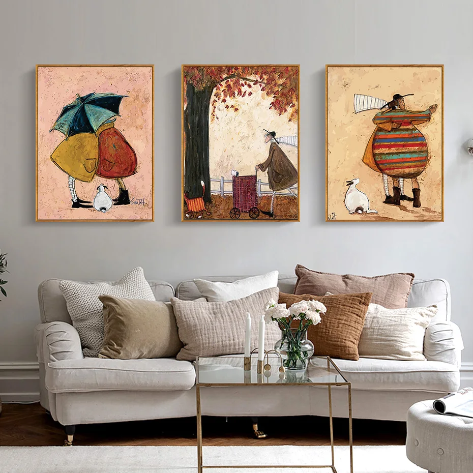 Современные Холст для Живописи Северной Аннотация Нефти Плакат Печати Wall Art Pictures