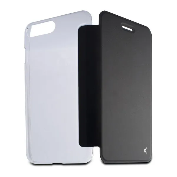 Folio Mobile Phone Case Iphone 8 Plus Crystal Black