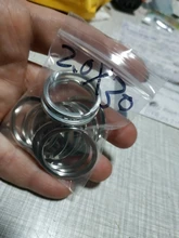 LLavero de acero inoxidable con agujeros para mujer, lote de 10 unidades, 20/23/25/28/30/33/35mm, partido redonda, regalo para hombre