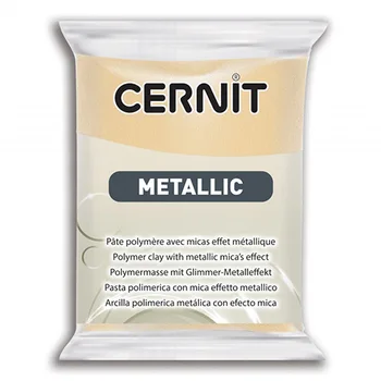 

Ce0870056 plastic polymer baked 'cernit metallic' 56 gr. (045 Champagne)