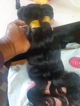Luduna-mechones de pelo ondulado brasileño para mujer negra, extensiones de pelo ondulado 150% humano, 1/3/4 piezas, Remy