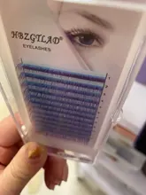 False-Lashes HBZGTLAD Curl 8-15mm Blue Yellow C/D Brand-New