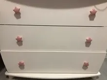 Wardrobe-Handle Cabinet-Knobs Ceramic NAIERDI Children Room Kids Moon Cartoon Star 