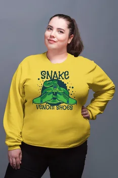 

Angemiel Wear Snake Venom Shoes Yellow Women Sweatshirts