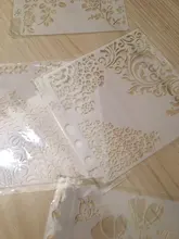Nuevo 4 unids/lote 13cm 5,1 1/4 círculo borde DIY capas plantilla para pintura libro de recortes colorear relieve álbum decorativo plantilla