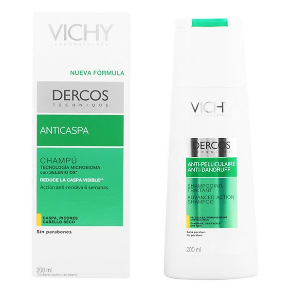 Шампунь против перхоти Dercos Vichy для сухих волос (200 мл) |