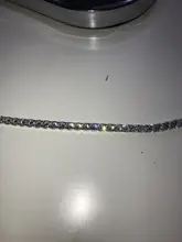 Pulsera de boda para hombre y mujer, de lujo, de 4mm, Circonia cúbica, Pulseras de tenis, cadena con diamantes de cristal, Color dorado y plateado