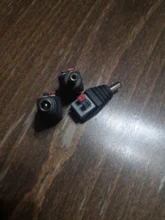 5 uds macho DC + 5 uds conector hembra DC 2,1*5,5mm DC Power Jack adaptador de conector de clavija para 3528/5050/5730 cinta de led de único color