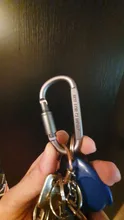 4 unids/lote de aleación de mosquetón de Escalada 8cm Tipo de Bloqueo d quickdraw mosquetón hebilla de aluminio colgante tuerca mochila hebilla YJN