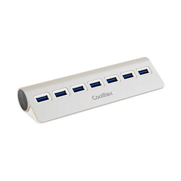 Usb-хаб CoolBox COO-HU7ALU3 Aluminium(7 портов
