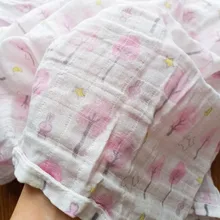 Manta de muselina para bebé, edredón de algodón para bebé, 120cm x 110cm, manta de muselina para bebé, pañal de muselina 120