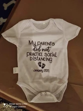 Mono De manga corta con letras estampadas para bebé recién nacido, Ropa De verano, pijama, 0 a 24 meses, 2021