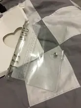 Archivador de plástico transparente, carpeta de anillos para hojas sueltas formatos A4, A5, A6 y A7, para agenda y cuaderno, suministros escolares y de oficina, 1 unidad