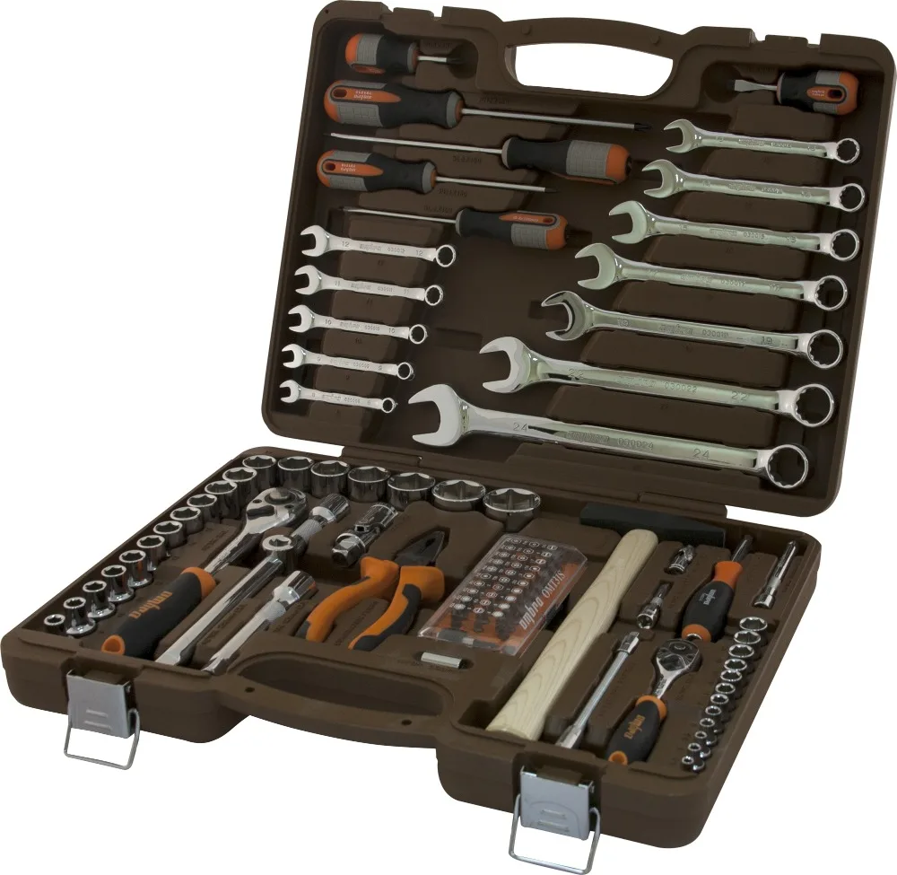 Универсальный набор инструмента Ombra OMT93S18, 1/4", 1/2"DR, 93 предмета