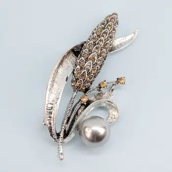 

Brooch jewelery bells with Pearl (54130)