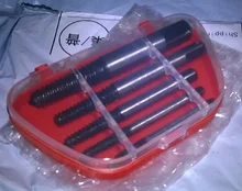 Extractor de tornillos dañados de acero, guía de broca, Extractor de pernos rotos, juego fácil de quitar, 5 unidades