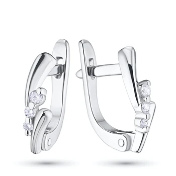 

Earrings in white gold with diamonds e0901sg02181800
