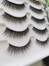5 Par 3D visón pestañas falsas corto Natural suave y dramático pestañas falsas hecho a mano sin Cruel maquillaje extensión de pestañas