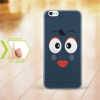 

Personalized iPhone 6-6 Plus Thin Transparent Silicone Phone Cover (Face Temalı-11)