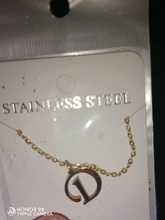 DOTIFI para las mujeres A-Z alfabeto carta colgante collares personalización collar de acero inoxidable Glamour joyas