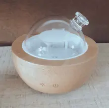 Aroma Diffuser Humidifier Aromatherapy-Machine Wooden Waterless-Off Household Spray Night-Light