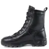 winter man ankle boots with natural fur military shoes genuine leather shoes for men army boots ► Photo 3/6