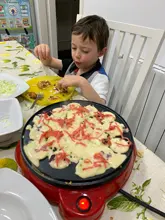 Máquina de horno eléctrica para el hogar, DMWD, 110V/220V, Chibi Maruko, fabricante de Takoyaki, pulpo, parrilla de pelotas, Pan, herramientas de cocina profesionales