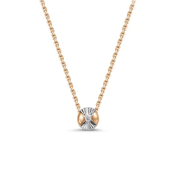 

Gold necklace 585 silver with stones: Diamond