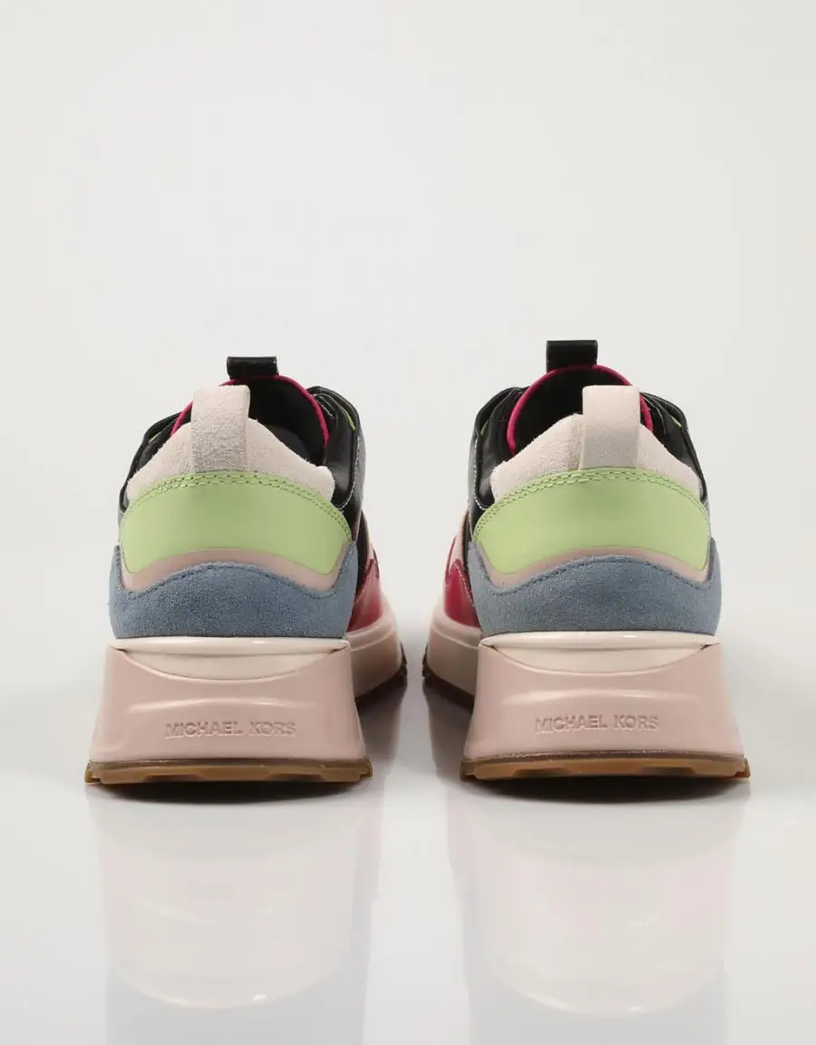 Zapatillas Michael Kors Theo Trainer Mixed Colors Pink Rosa Canvas Sneakers  Lona 77479 Piel Leather 2022 - AliExpress