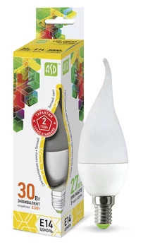 

Lamp led led candle on the wind-Standard 3.5 W 230v E14 3000 K 320lm ASD